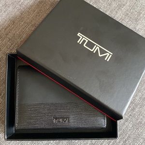 Men’s Tumi Gusseted Card Case Black